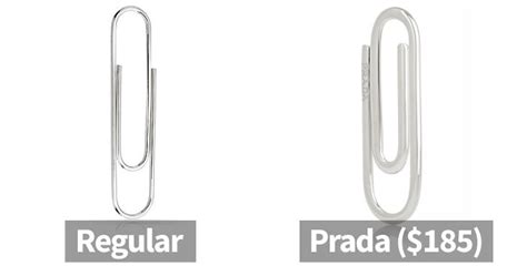 paperclip prada|expensive paperclip.